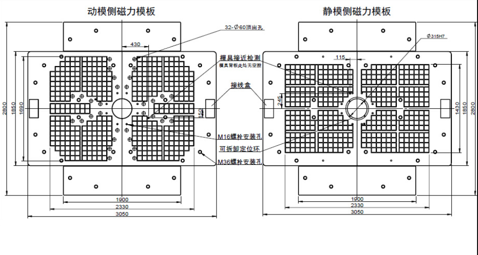 怀功磁业集团有限公司注塑机电永磁吸盘原理图